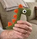 Dino's Family Amigurumi Pattern step 4 - final assembly and finishing