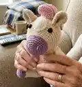 Neon the Horse Amigurumi Pattern step 1 - construction progress
