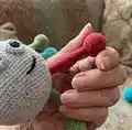 SpaceBall Amigurumi Pattern step 3 - details and accessories