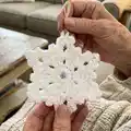 Snowflake Ornament Pattern step 4 - final assembly and finishing