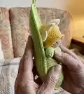 Daffodil Baby Amigurumi Pattern step 3 - details and accessories