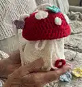 Mushroom Bag Pattern step 1 - construction progress