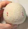 Teya the Fairy Amigurumi Pattern step 2 - assembly progress