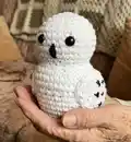 Hedwig The Owl Amigurumi Pattern step 4 - final assembly and finishing