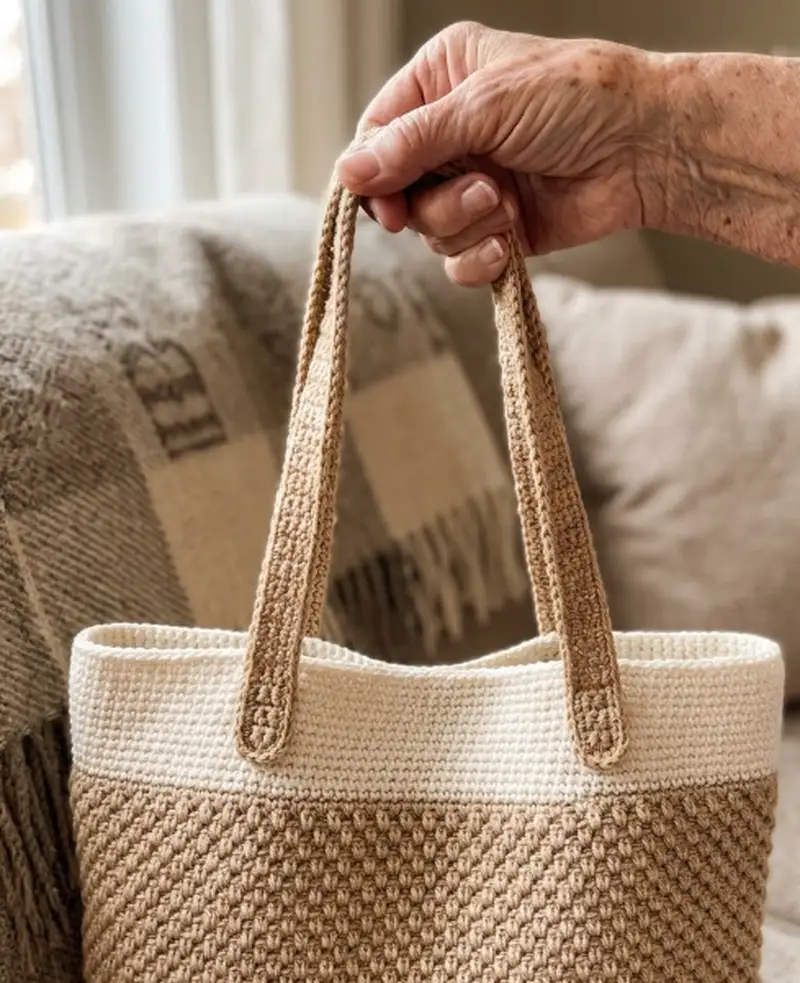 Complimentary Intermediate crochet pattern: Spike Stitch Tote Bag Pattern - Simple to follow guide