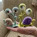Snail Amigurumi Pattern step 1 - construction progress