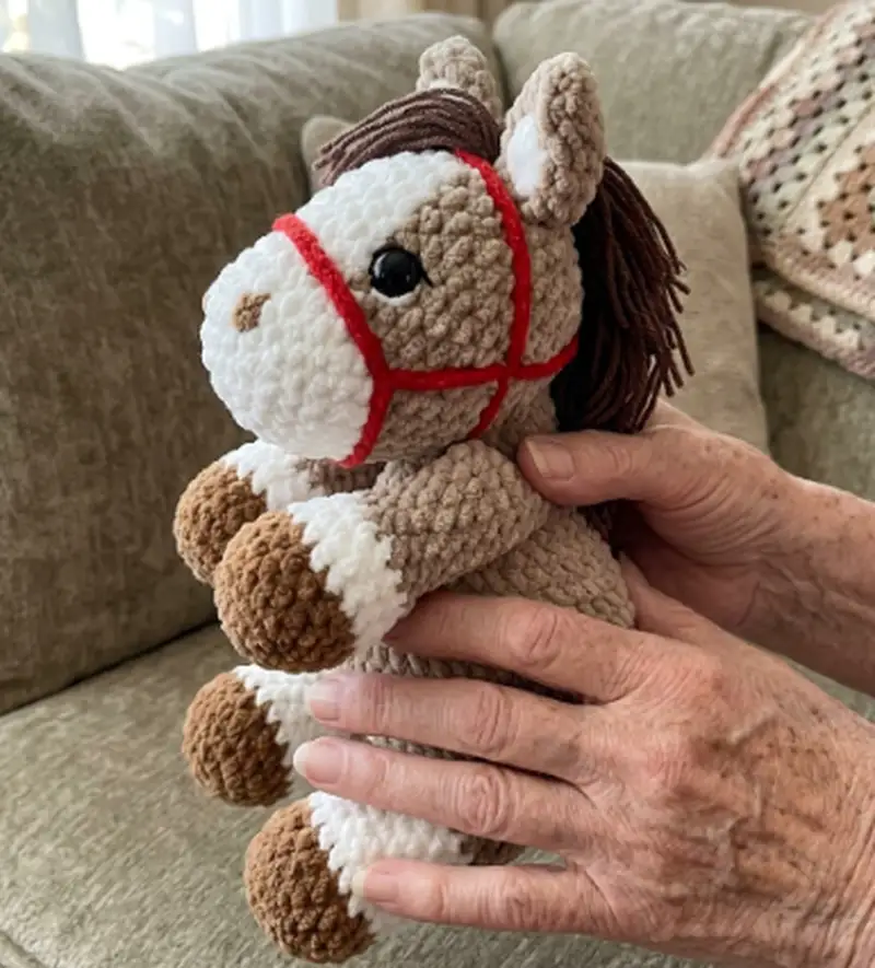 Complimentary Intermediate crochet pattern: Horse Amigurumi Pattern - Simple to follow guide