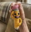 Bobby the Pencil Amigurumi Pattern step 4 - final assembly and finishing