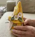 Lemon Gnome Amigurumi Pattern step 3 - details and accessories