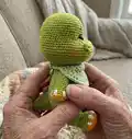 Triceratops Noah and Poli Amigurumi Pattern step 3 - details and accessories