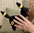 Umbreon Plushie Amigurumi Pattern step 3 - details and accessories