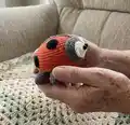 Ladybug Amigurumi Pattern step 2 - assembly progress
