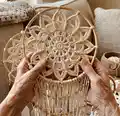 Star Dreamcatcher Pattern step 1 - construction progress