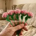 Cotton Flower Bouquet Crochet Pattern step 4 - final assembly and finishing