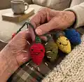 Holiday Lights Amigurumi Pattern step 1 - construction progress
