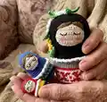 Matryoshka Doll Amigurumi Pattern step 1 - construction progress