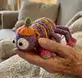 Spinderella the Spider Amigurumi Pattern step 1 - construction progress