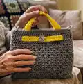Giada Crochet Bag Pattern step 1 - construction progress