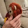 Lion Gryffin Amigurumi Pattern step 2 - assembly progress