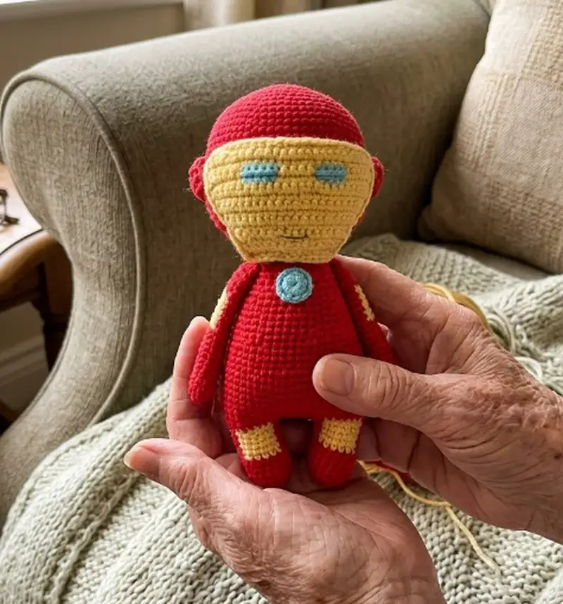 Complimentary Intermediate crochet pattern: Iron Man Amigurumi Pattern - Simple to follow guide