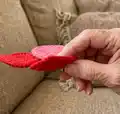Flower Coasters Pattern step 2 - assembly progress