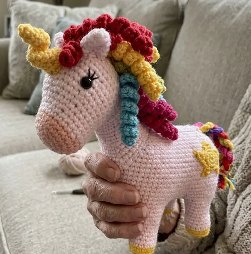 Complimentary Intermediate crochet pattern: Unicorn & Hatching Baby Amigurumi Pattern - Simple to follow guide