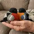 Bullfinch Amigurumi Pattern step 3 - details and accessories