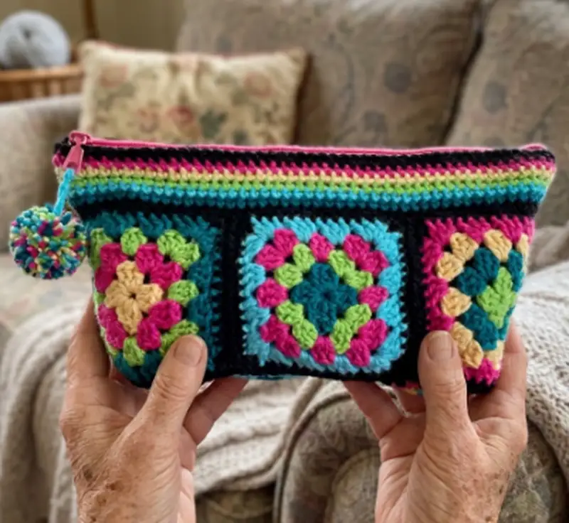 Complimentary Intermediate crochet pattern: Bonita Project Bag Pattern - Simple to follow guide
