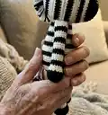 Xander the Zebra Amigurumi Pattern step 3 - details and accessories