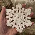Twinkling Snowflakes Pattern step 1 - construction progress