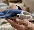 Jacque the Manta Ray Amigurumi Pattern step 3 - details and accessories