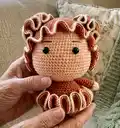 Caro The Coral Girl Amigurumi Pattern step 4 - final assembly and finishing