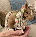Summer Horse Amigurumi Pattern step 4 - final assembly and finishing