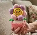 Little Floweret Amigurumi Pattern step 1 - construction progress