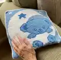 Cute Teddy Bear on the Moon Graphgan Pattern step 4 - final assembly and finishing