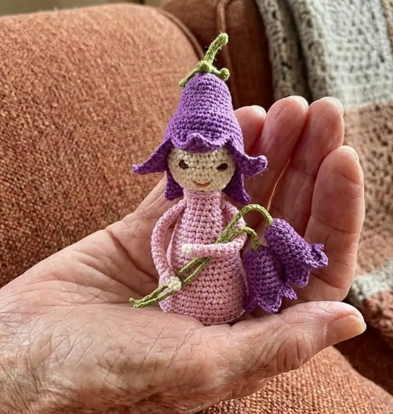 Complimentary Intermediate crochet pattern: Bluebell Fairy Amigurumi Pattern - Simple to follow guide