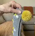 Golden Snitch Baby Blanket Pattern step 3 - details and accessories