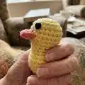 Daisy The Duck Amigurumi Pattern step 2 - assembly progress