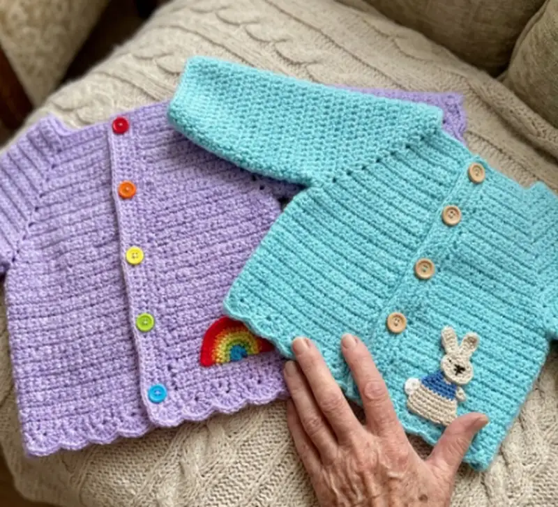Complimentary Intermediate crochet pattern: Simple Playdays Cardigan Pattern - Simple to follow guide