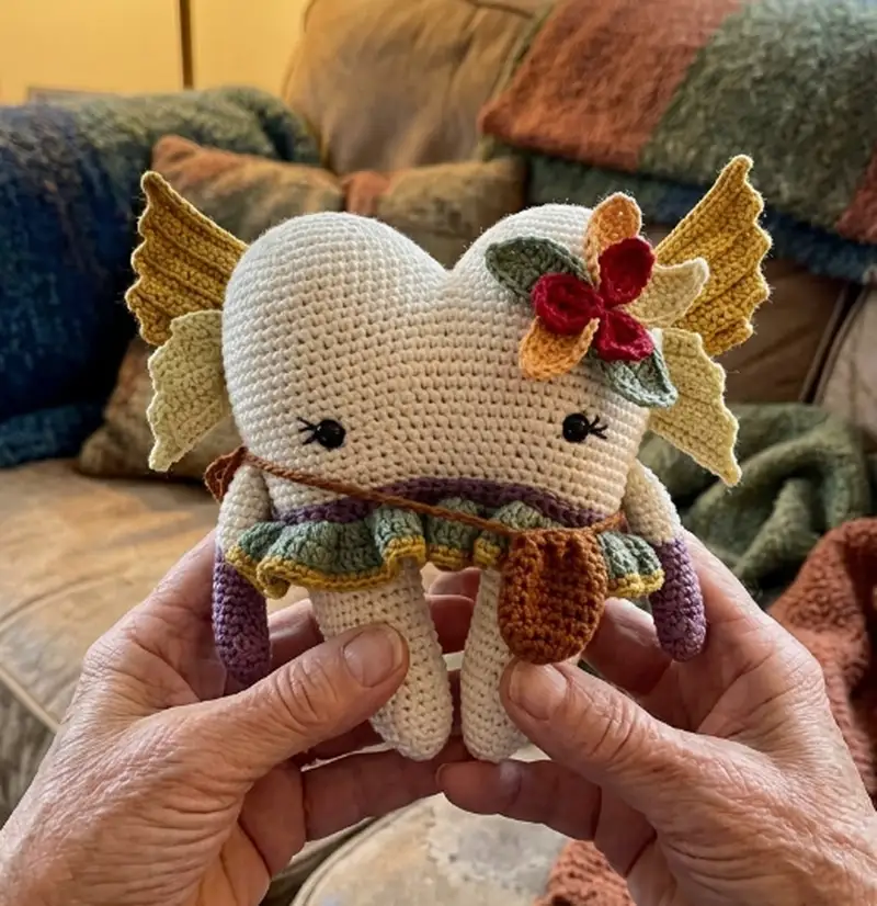 Complimentary Intermediate crochet pattern: Tooth Fairy Amigurumi Pattern - Simple to follow guide