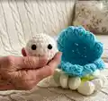 Mussel Amigurumi Pattern step 1 - construction progress