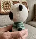 Panda Amigurumi Pattern step 2 - assembly progress