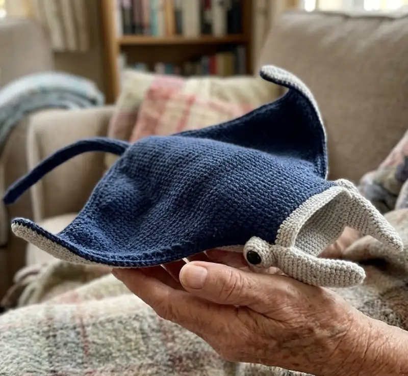 Complimentary Intermediate crochet pattern: Jacque the Manta Ray Amigurumi Pattern - Simple to follow guide