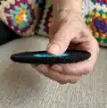Vinyl Record Coasters Pattern step 2 - assembly progress