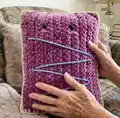 Crochet PopTart Amigurumi Pattern step 1 - construction progress