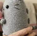 Pusheen Cat with Ice Cream Amigurumi Pattern step 2 - assembly progress