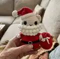 Santa Christmas Cat Amigurumi Pattern step 4 - final assembly and finishing