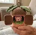 Funny Acorn Amigurumi Pattern step 4 - final assembly and finishing