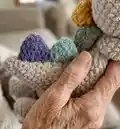 Sleepy Snuggle-saurus Rag Doll Amigurumi Pattern step 2 - assembly progress