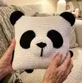 Pillow-panda Amigurumi Pattern step 1 - construction progress